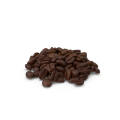 coffee beans isolated on white Transparent PNG
