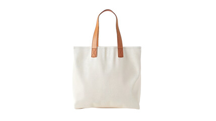 
Blank tote bag mockup on transparent background