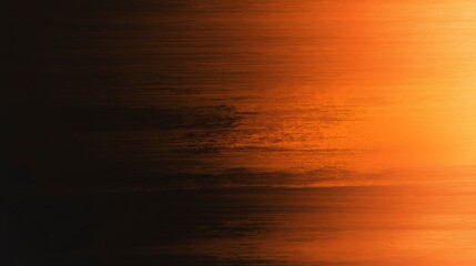 Abstract Orange and Black Gradient Texture Background Brushed Metal Sunset Hues