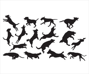 Jumping Dogs Vector, Running Dogs svg, Dog Jumping Silhouette, Running and Jumping Dogs, Dogs Jumping Vector, Dogs svg bundle, Dogs Clipat