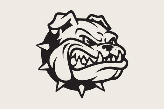 Bulldog Baseball Mascot logo vector