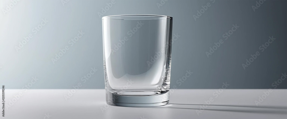 Wall mural empty glass of water