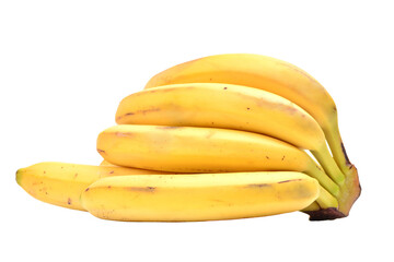 Bananas isolated on white