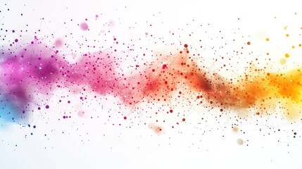 Fototapeta premium Colorful abstract background with particles and lines.