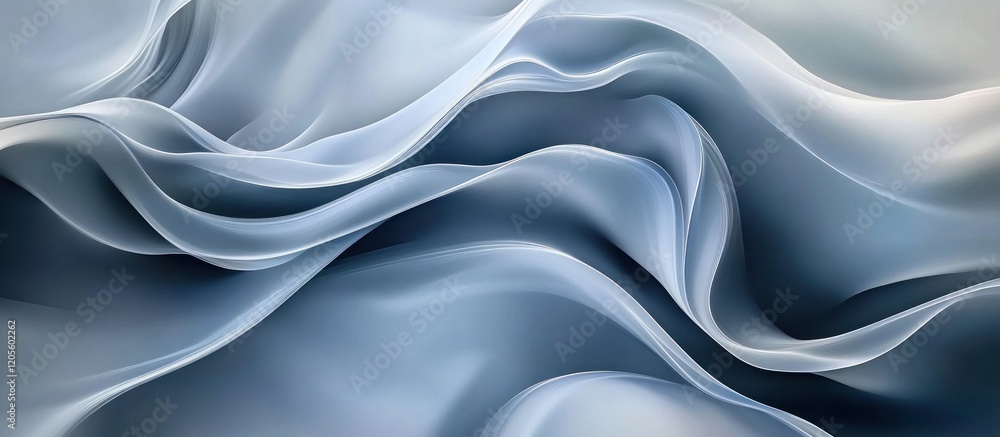 Poster abstract flowing curves with smooth gradients create a modern elegant background design