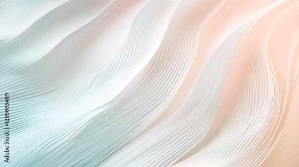 Poster modern abstract background with soft pastel gradients and flowing wave patterns