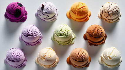 Obraz premium ice cream scoops