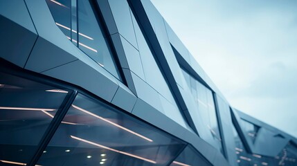 Obraz premium A photo of architectural details on a modern building