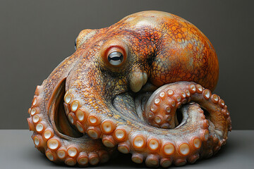 Fototapeta premium A Detailed Close Up Of An Octopus