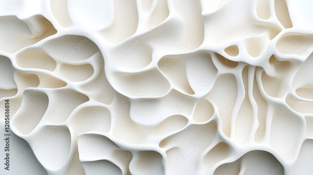 Aufkleber mesmerizing abstract geometric shapes and fragmented surfaces in soft shadows