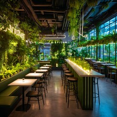 Green Restaurant with Eco Design