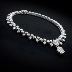 Necklace with diamonds