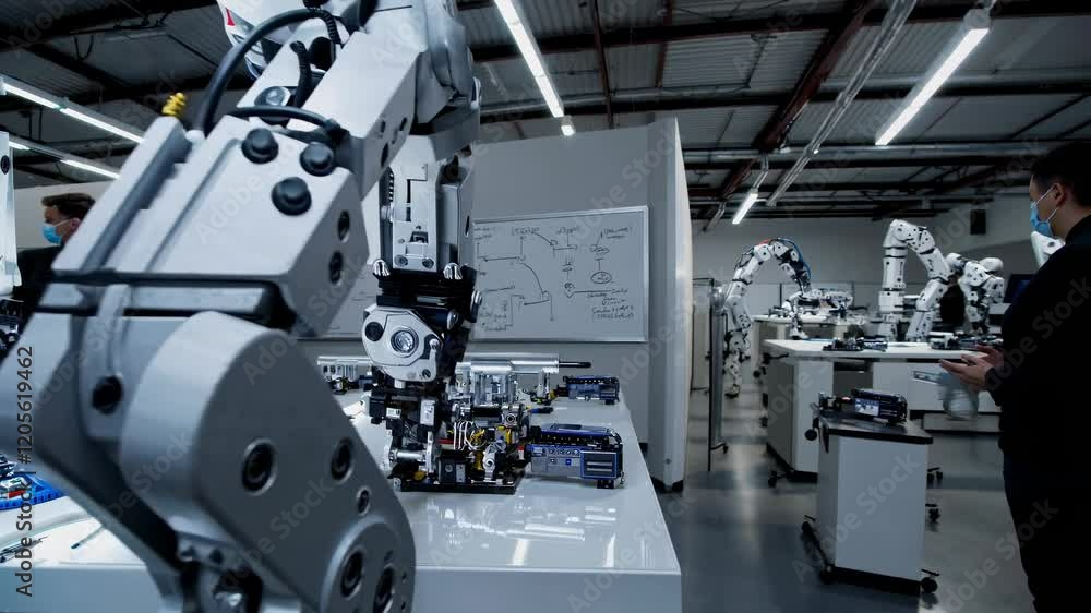 Leinwandbilder Advanced robotic technology showcased in a modern workspace with innovative design elements