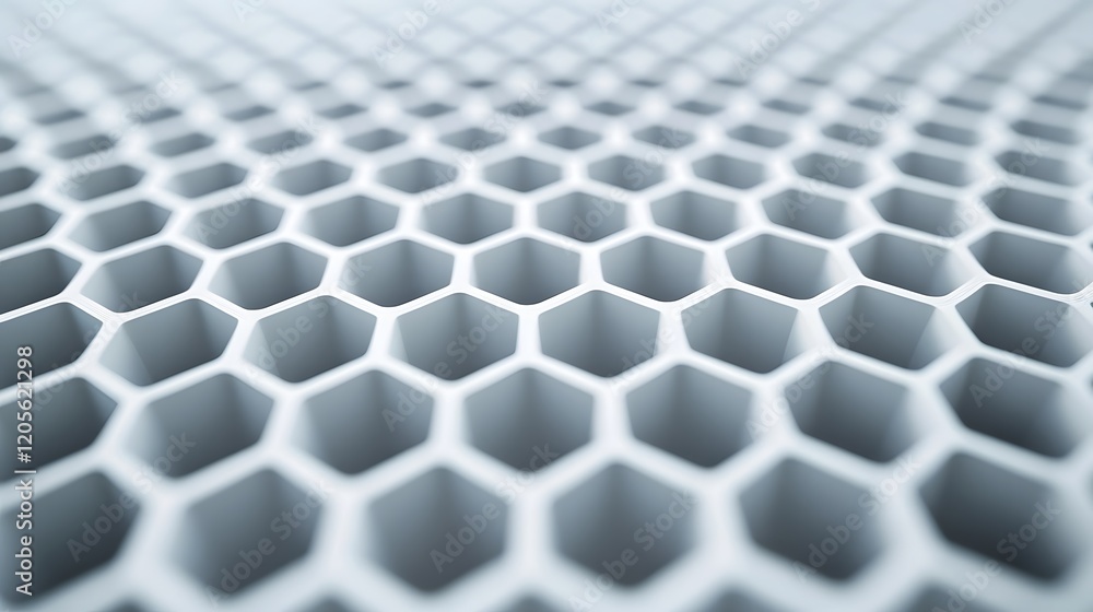 Poster smooth honeycomb geometric abstract textures in minimalist 3d
