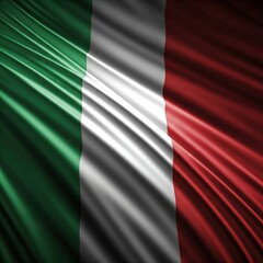 Fototapeta premium Close up on national flag of Italy