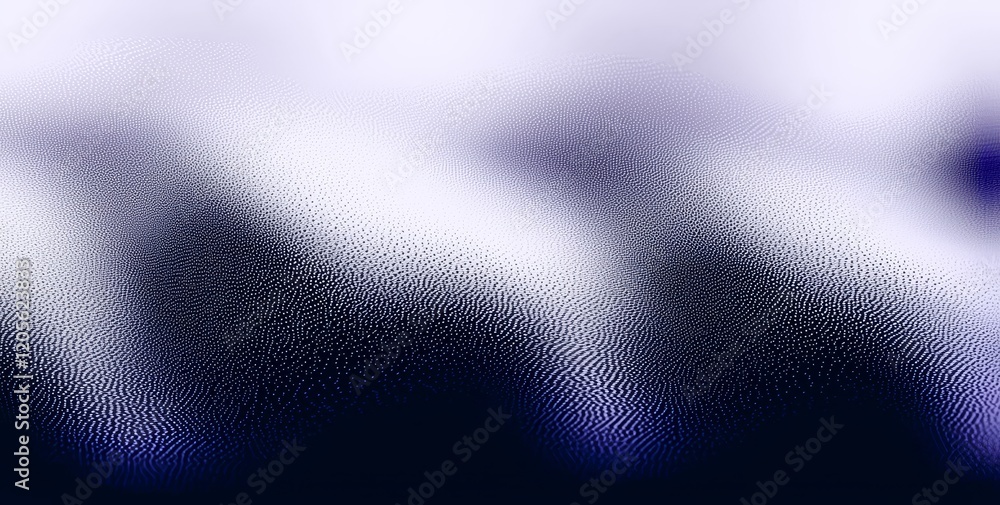 Poster A smooth noise texture effect on a gradient background transitioning from purple to black, with space for text.