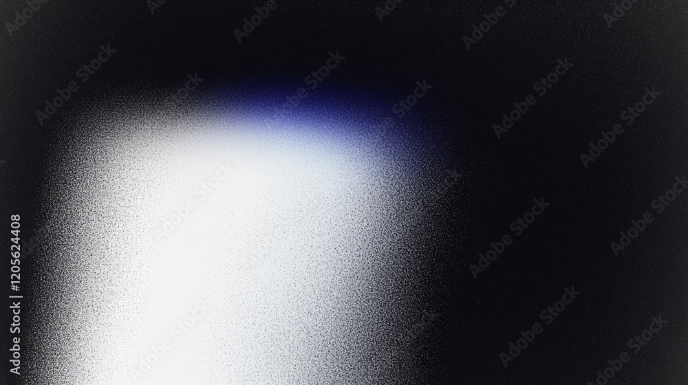 Poster an abstract design with a dark, grainy wave background, showcasing a color gradient of purple, red, 