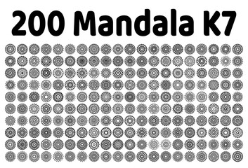 various mandala collections - 200 set yoga pattern