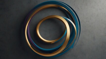 A single continuous abstract loop on a plain background, symbolizing eternity, connection, and continuity.