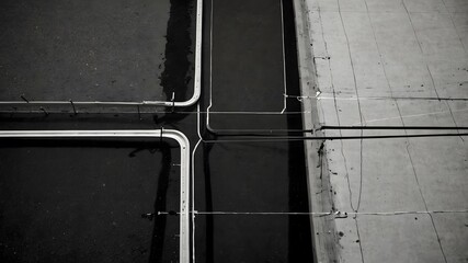 Minimalist pathways or lines branching off in various directions, symbolizing choices, journeys, and possibilities.