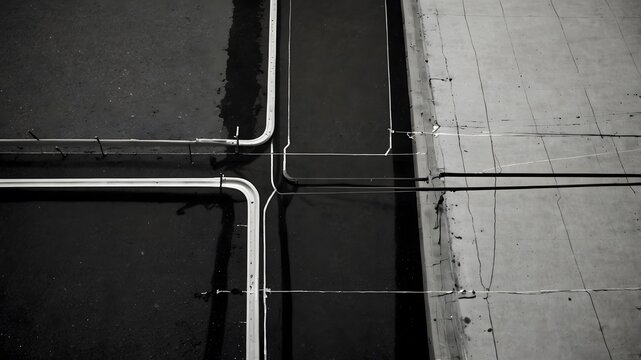 Minimalist pathways or lines branching off in various directions, symbolizing choices, journeys, and possibilities.