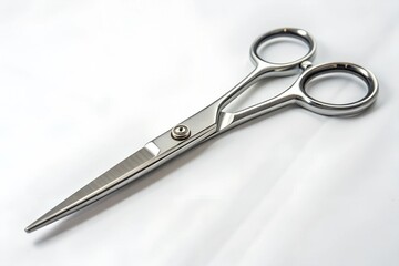 Fototapeta premium Hair scissors on white background