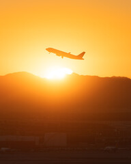 Harry Reid Airport Las Vegas at Sunrise