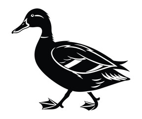 Elegant duck vector art for decorative and educational use