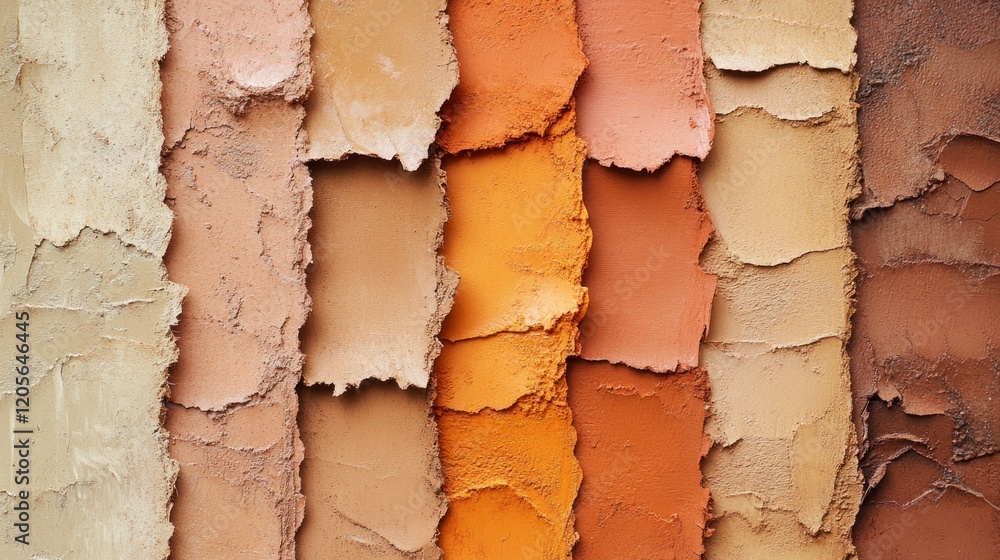Aufkleber rustic textured gradient in warm clay and burnt orange tones creates an abstract background with dep