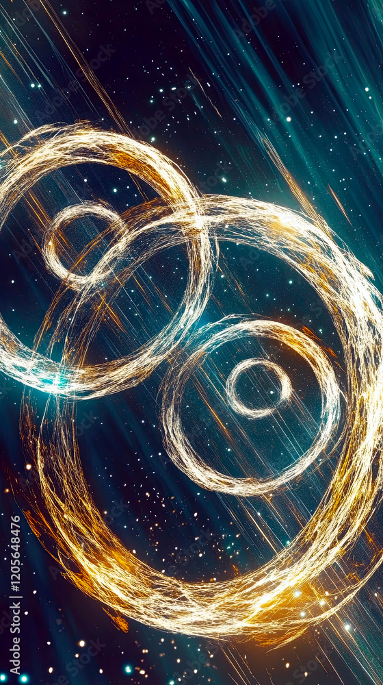 Poster intricate cosmic dance of orions loop ignites imagination in the vastness of space