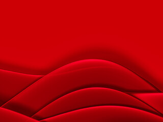 Dynamic and Stylish Red Abstract Wave Layers