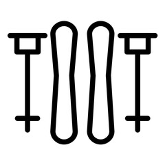 Skis Icon