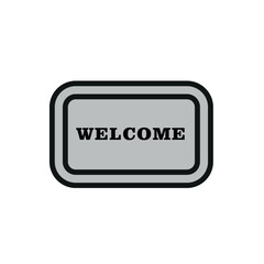 Rug icon represents comfort and interior decor, perfect for home design, furniture illustrations, and flooring-related visuals.