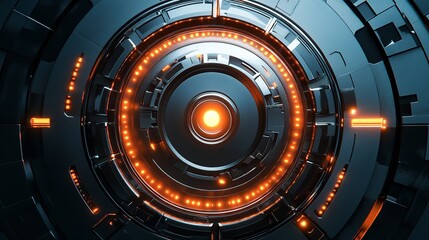 Obraz premium Abstract metallic texture and science and technology