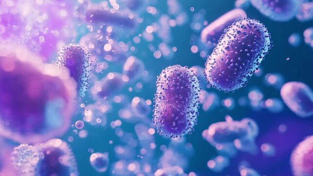 purple bacteria footage