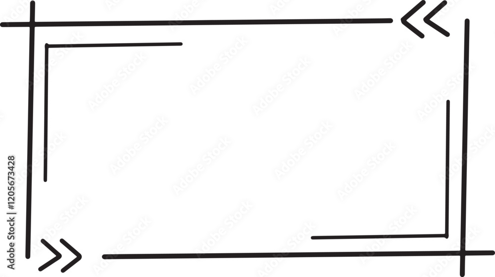 Poster frame pattern line black color vector illustration border decoration ornament art abstract frame bla