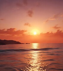 Obraz premium Warm sunset hues blending in a soothing gradient, blend, abstract