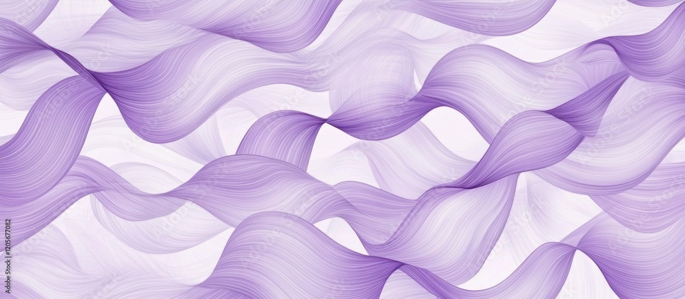 Aufkleber abstract seamless pattern with soft purple curving lines for textile or background