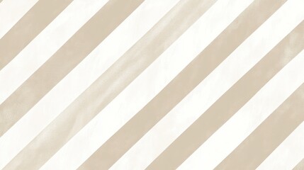Obraz premium Soft and clean seamless pattern with diagonal lines in a light beige and white color scheme