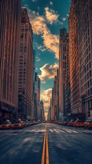 Fototapeta premium Cozy Urban Living Room New York Style