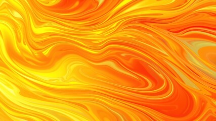 Obraz premium Abstract Orange Yellow Swirls - Dynamic Background Art