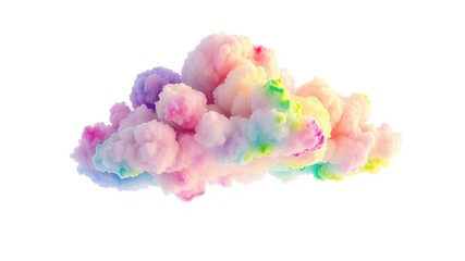 Fototapeta premium Colorful Cloud Sky Dreamscape - AI Art