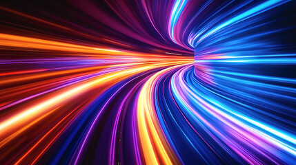 Fototapeta premium Speed of Light: A High-Tech Abstract Background for Technology and Innovation