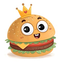 burger cartoon character