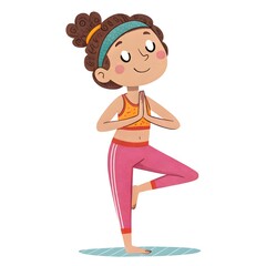 girl doing yoga