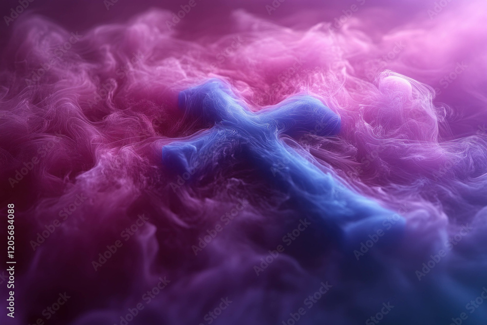 Wall mural Abstract Cross Background