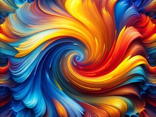 Obraz premium Abstract Colorful Background: Vibrant Blue, Red, and Yellow Swirls