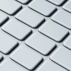 A close-up of textured tiles featuring rectangular shapes, creating a modern and sleek visual pattern in neutral tones.