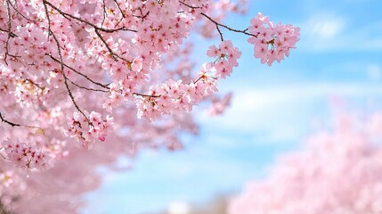 Obraz premium Cherry blossom blooming in spring nature outdoors