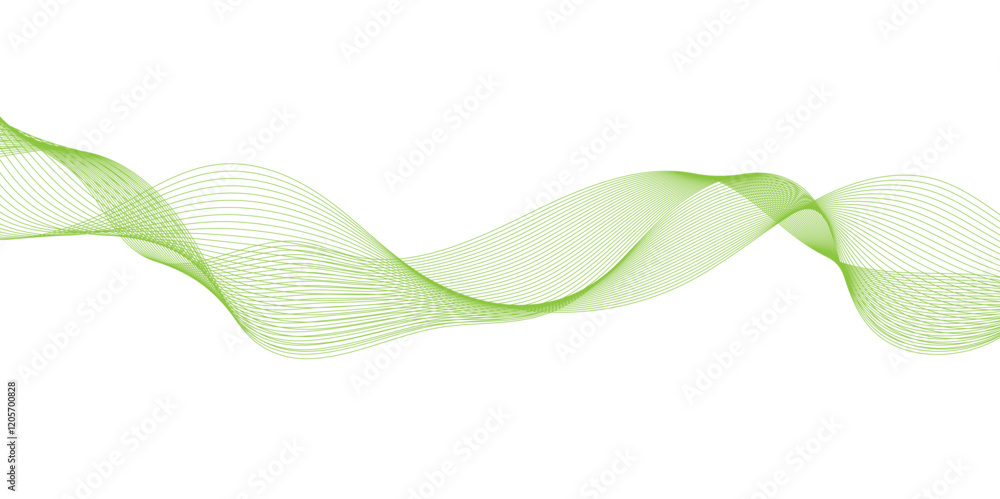 Poster futuristic colorful blend wave lines on transparent background,frequency sound wave lines and techno